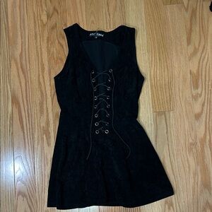 Betsey Johnson Black Lace-Up Mini Dress. Vintage from the 90’s.
